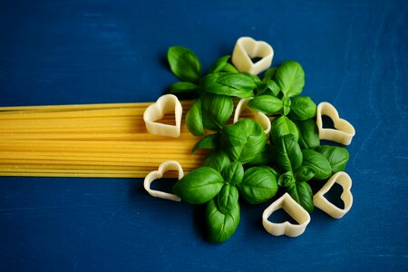 Spaghetti Pasta & Basil photo