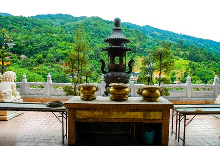 Sacrificial table temple malaysia photo