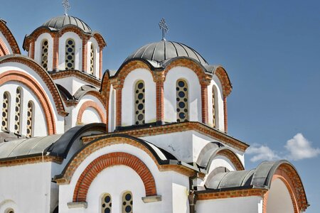 Byzantine facade monastery photo