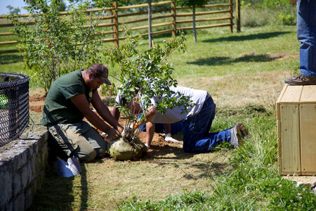 Construction of outdoor classroom-1