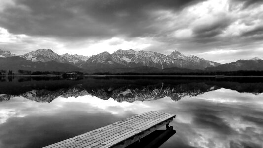 Dock lake landscape photo