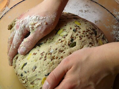 Bake dough knead