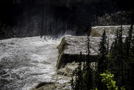 Far Off View of Louise Falls