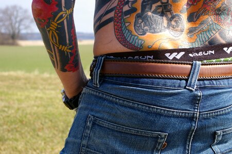 Tattoo man selection