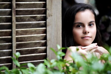 Female portrait model photo