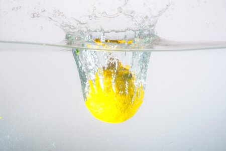 Spray water splashes spill over