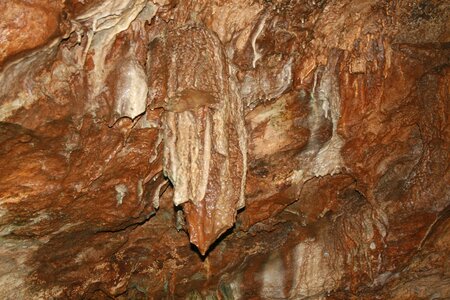 Rock stalactites ceiling photo