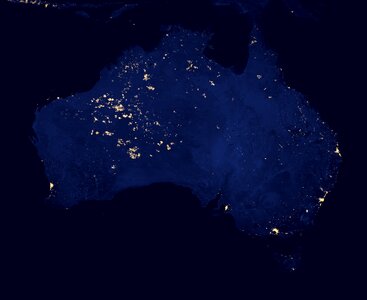 Space night satellite photo