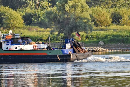 Cargo Ship diesel engine photo