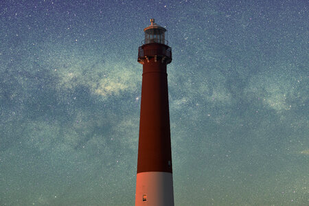 Barnegat Lighthouse Long Exposure Sky photo