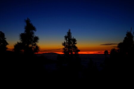 Afterglow sky clouds photo