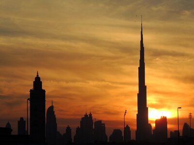 Dubai urban skyscraper