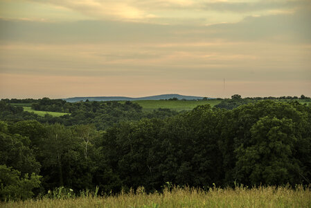 Dusk over the Hills in Cross Plains State Park photo
