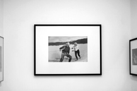 Art frame monochrome photo