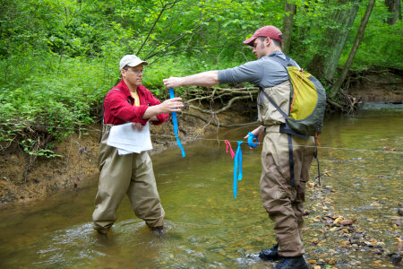 FWS employees surveying and assessing rivers and streams-5 photo