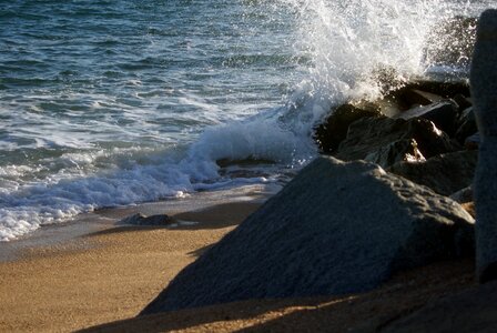 Sea water blue