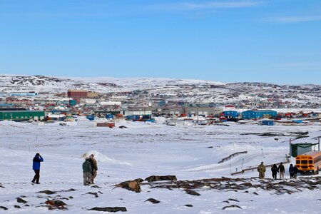 Icy Shore in Iqaluit, Nunavut Canada