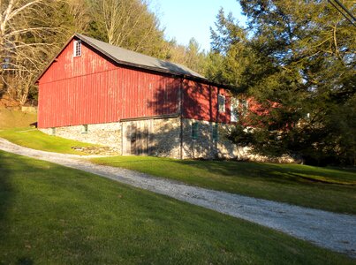 Rustic countryside red photo