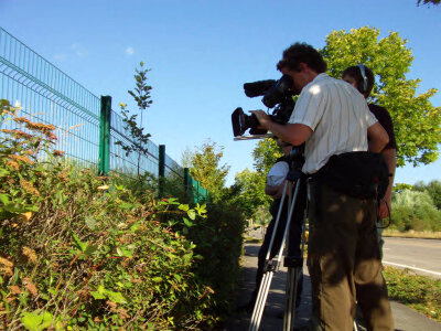 Filming Nutria in Urban Tigard, Oregon photo