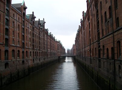 Hamburg city river photo