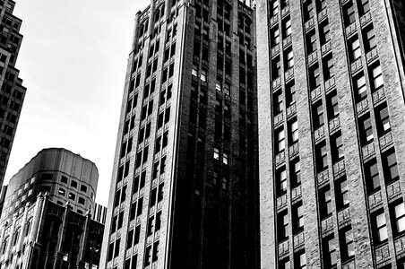 Architecture black and white buildings photo