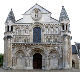 Church of Notre-Dame la Grande in Poitiers, France photo