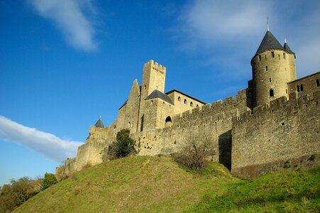 Ramparts medieval castle france