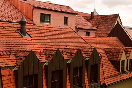 Architecture attic brick photo