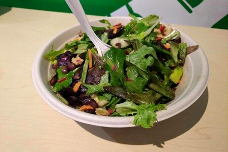 Salad salad bar spoon photo