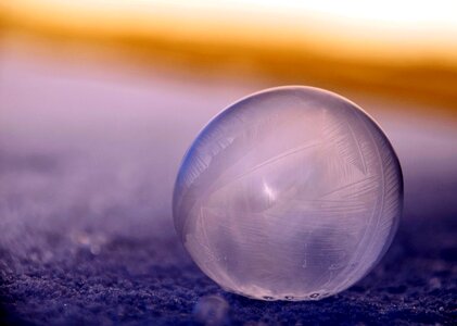 Dusk evening ice photo