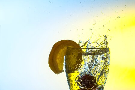 Liquid drop of water high speed