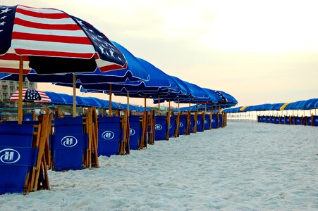 Holiday sunrise parasols