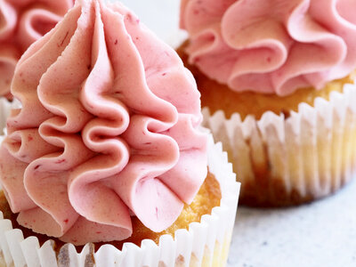 Cupcakes with frosting photo