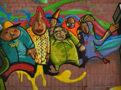 Mural art wall