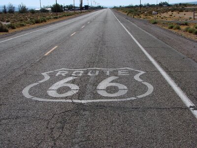 Highway route 66 photo