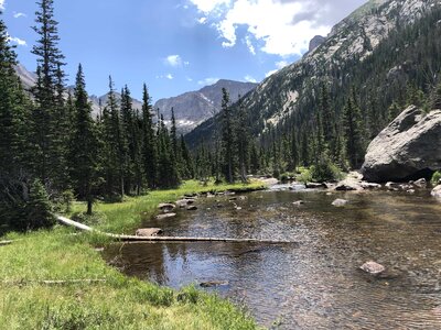 Aspen big rocks stream photo