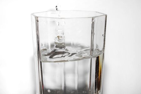 Glass beverage waterdrop