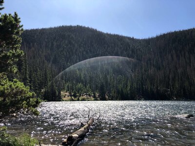 Lakeside national park rainbow photo