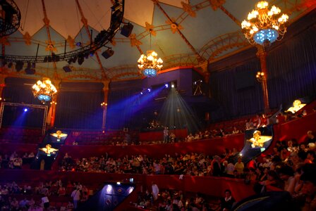 Circus tent marquee audience photo