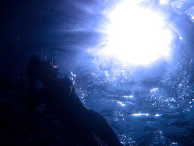 Deep dive diver photo
