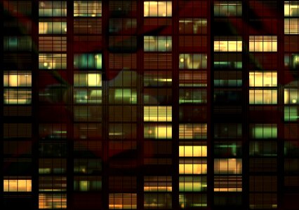 Evening lights window