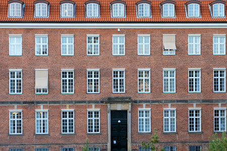 A Building With Many Windows photo