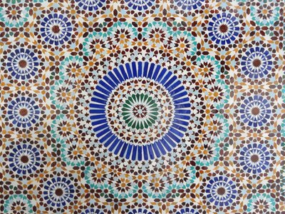 Geometry tile rosas photo