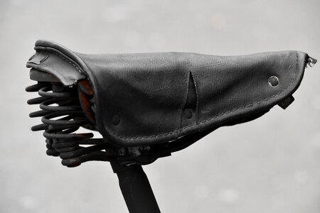 Bicycle old leather