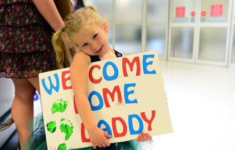 Daughter military young