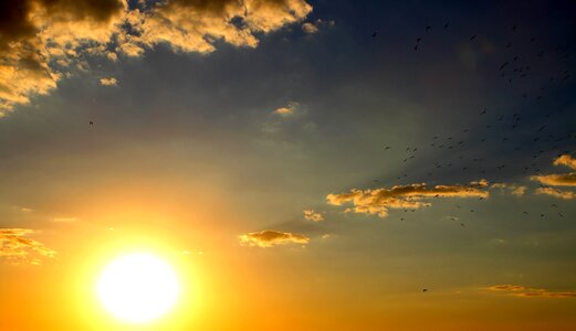 Light silhouette sky