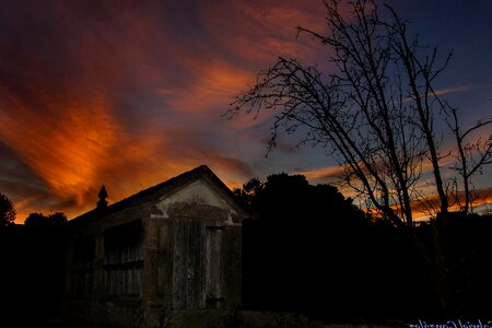 Architecture atmosphere backlight photo