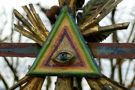 Triangle eye eye of providence photo