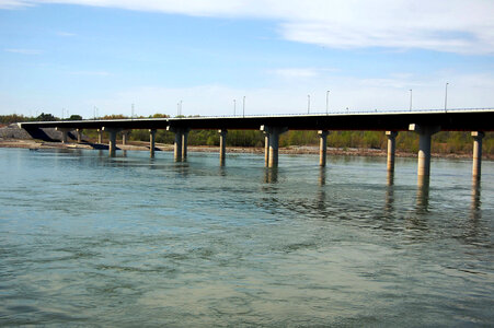 Kentucky Dam Bridge over the River photo