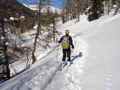 Skitouren goers val d'ultimo south tyrol photo
